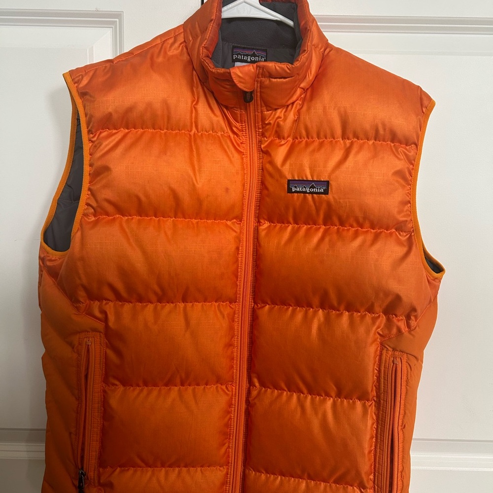 Patagonia Orange Puffer Vest